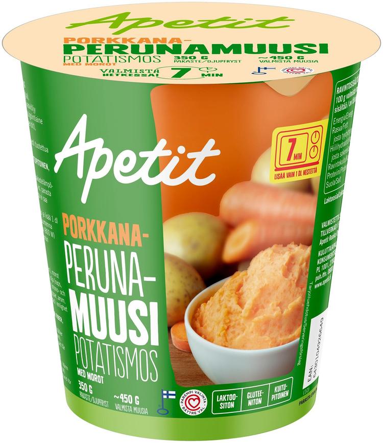 Apetit Porkkana-Perunamuusi pakaste 350g