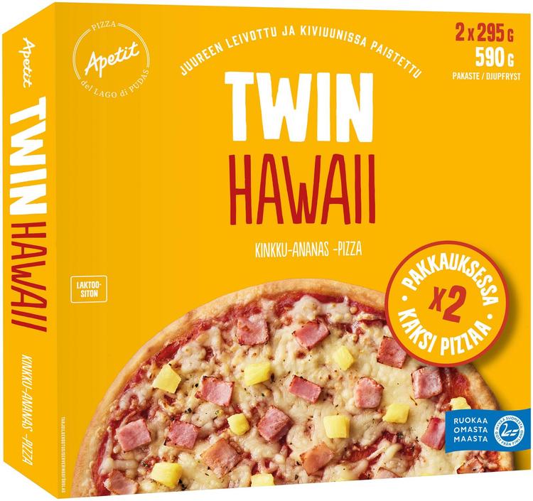 Apetit Twin Hawaii pizza pakaste 2x295g