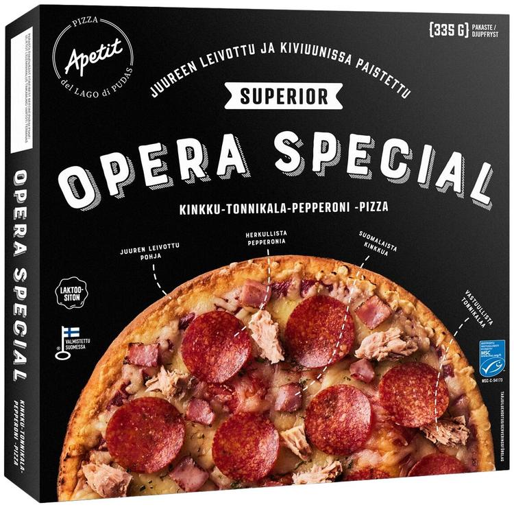 Apetit Superior Opera Special Pizza pakaste 335g