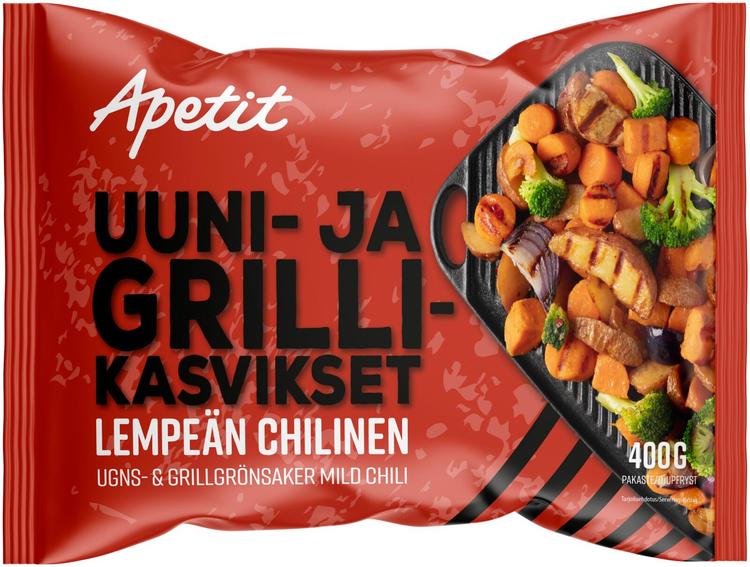 Apetit 400g Uuni-&grillikasvikset Lempeän Chilinen pakaste