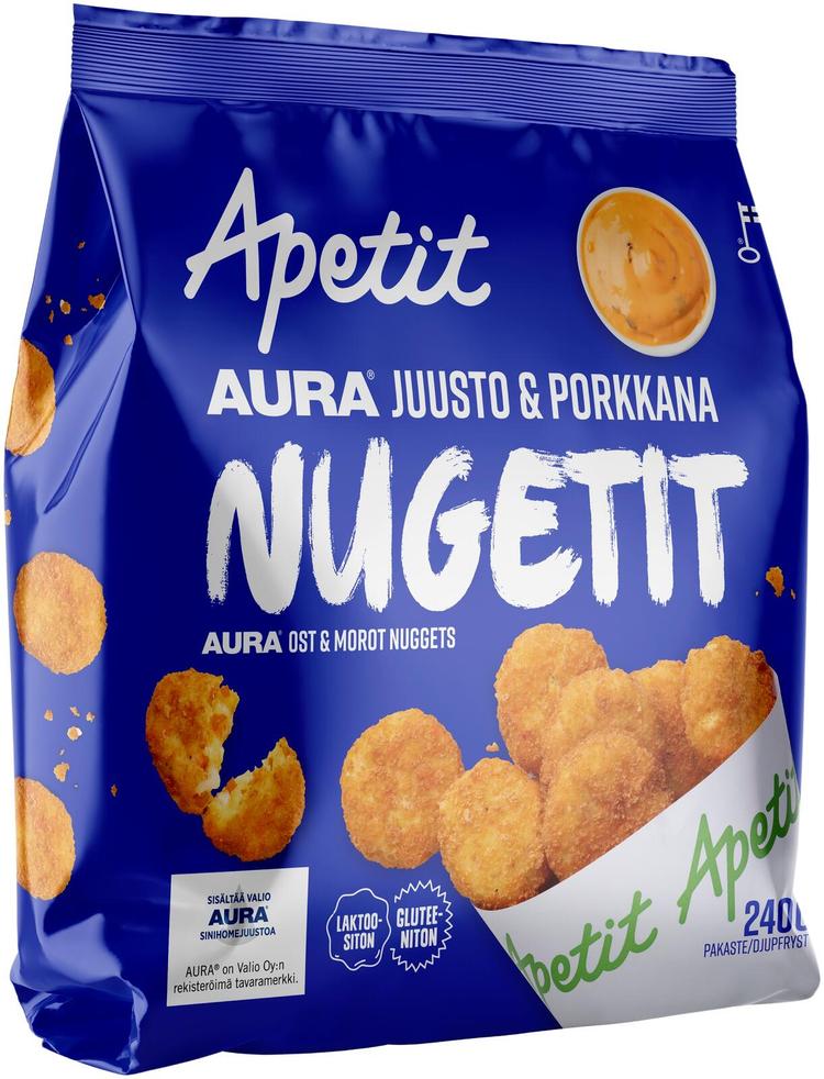 Apetit Aura juusto & Porkkana nugetit pakaste 240g | S-kaupat ruoan