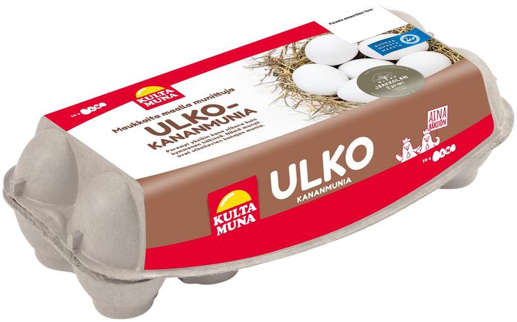 Kultamuna ulkokananmuna M/L10 630g