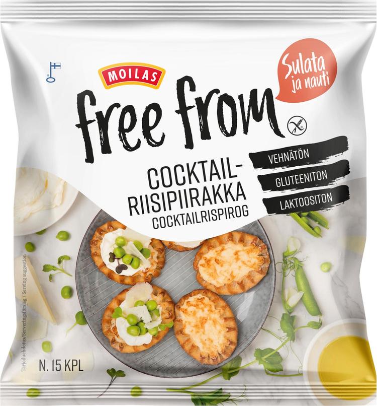 Moilas Free From Cocktailriisipiirakka n.15 kpl/450g, kypsäpakaste