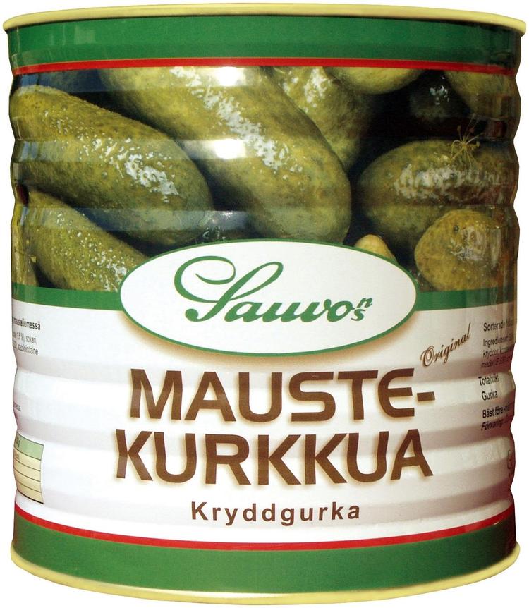 Sauvon 2,9/1,6 kg mausteliemessä kokonaisia kurkkuja