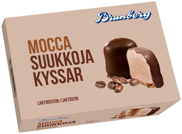 Brunberg Moccasuukko kuorrutettuja vaahtomakeisia 150g/6kpl