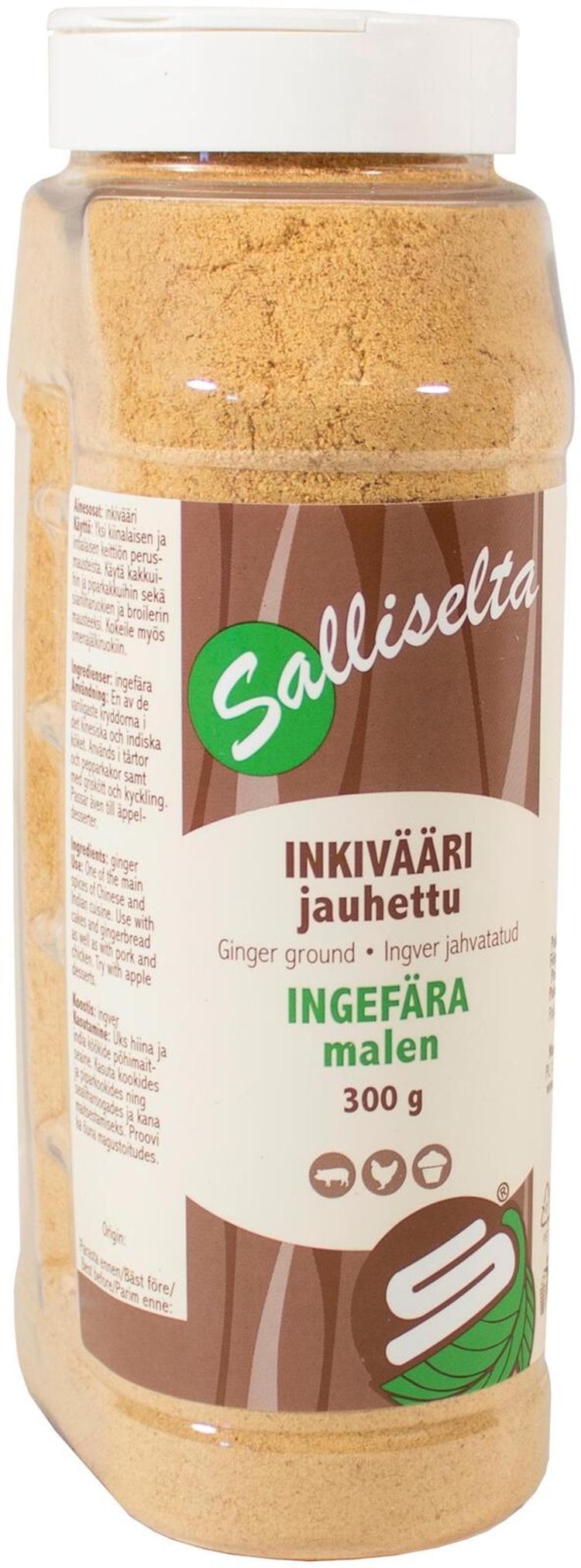 Salliselta Inkivääri jauhettu 300g