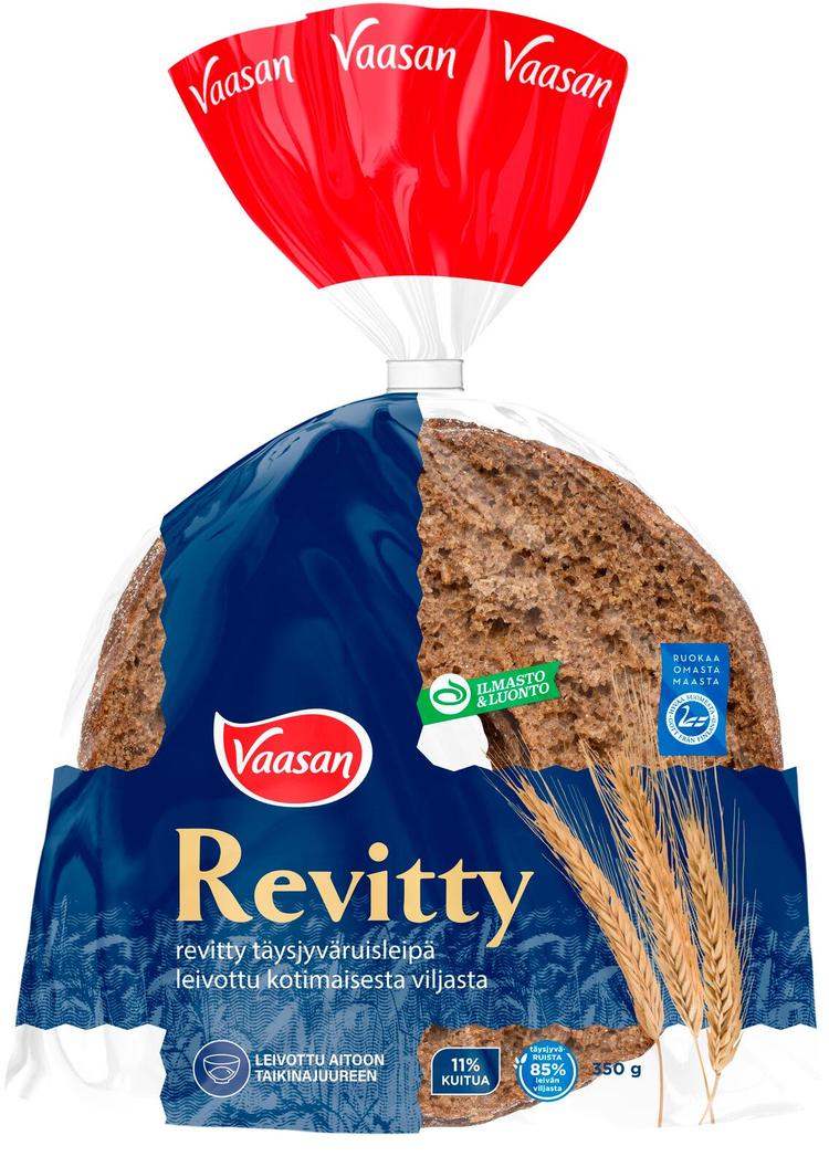 Vaasan Revitty 350g täysjyruisleipä