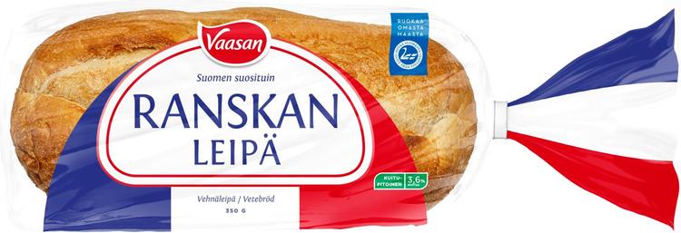 Vaasan Ranskanleipä 350 g vehnäleipä