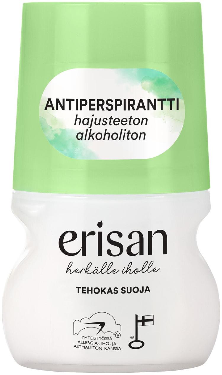 Erisan Hajusteeton Antiperspirantti roll-on 50 ml