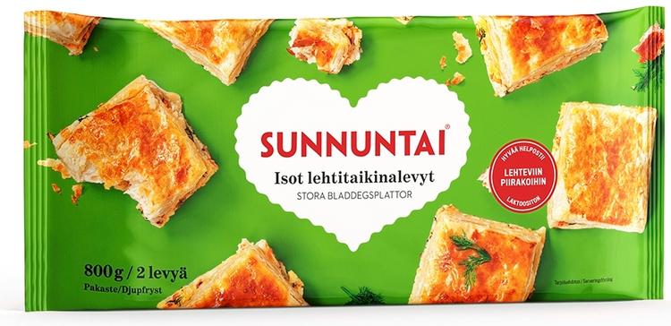 Sunnuntai isot Lehtitaikinalevyt 800 g