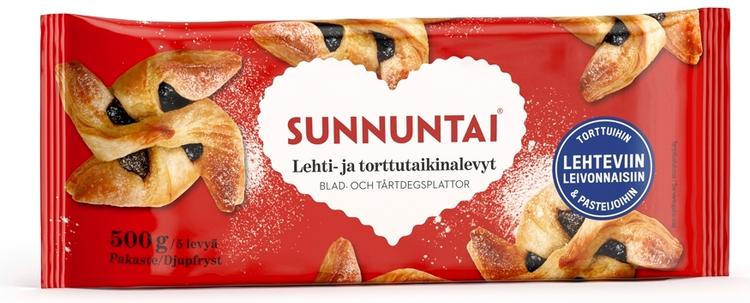 Sunnuntai lehti- ja torttutaikinalevyt 500 g