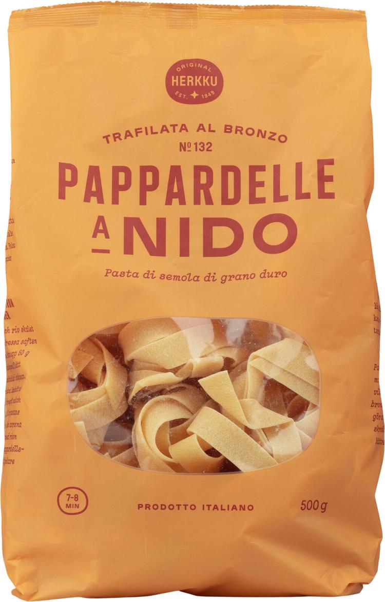 Herkku Pappardelle a Nido durumpasta 500 g