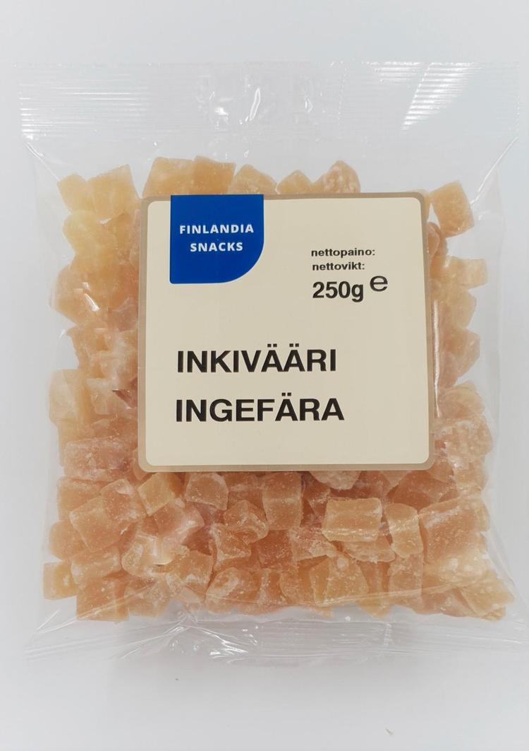 Finlandia Snacks sokeroitu Inkivääri 250g