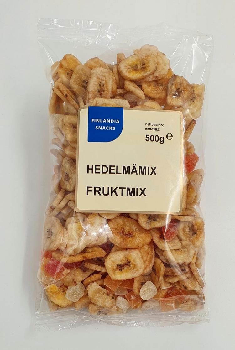 Finlandia Snacks Hedelmämix 500g kuivattuja hedelmiä