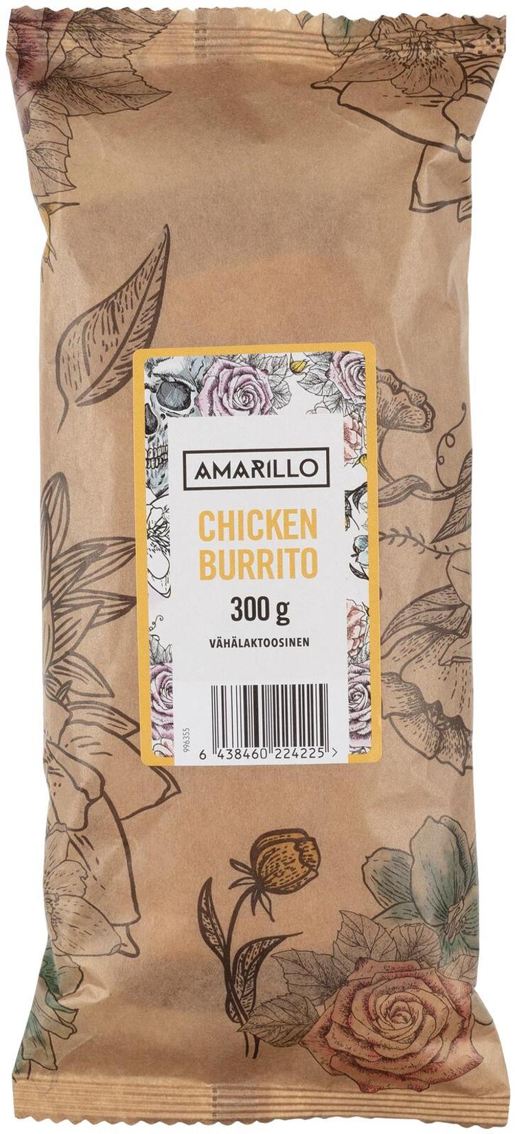 Amarillo Chicken burrito 300g