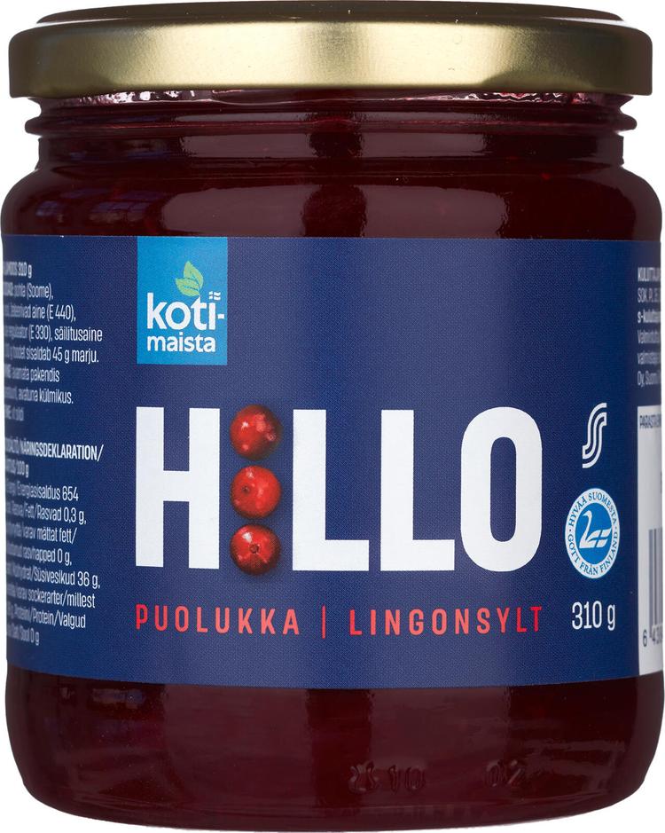 Kotimaista puolukkahillo 310 g