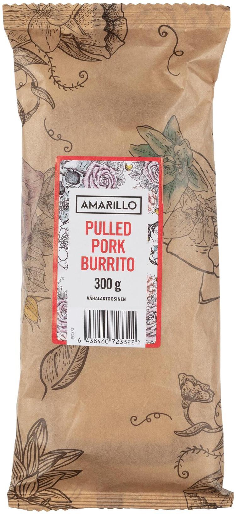 Amarillo Pulled pork burrito 300g