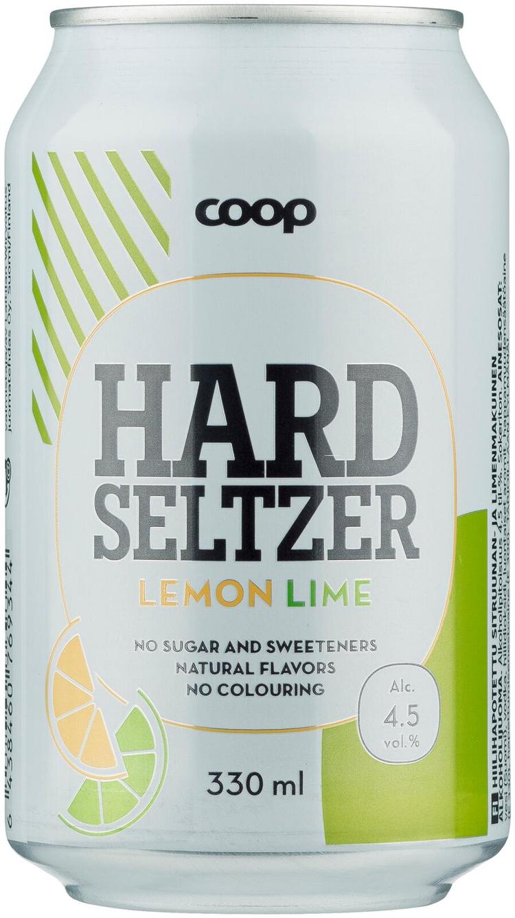 Coop Lemon-Lime 4,5% 330ml hard seltzer