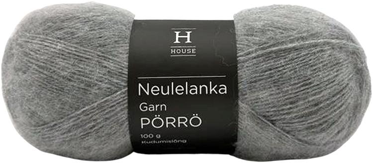 House lanka mohair-villa-akryyli Pörrö 100 g Light Grey 195