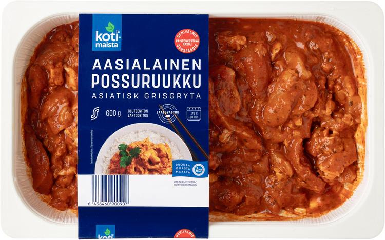 Kotimaista aasialainen possuruukku uunivalmis 600g