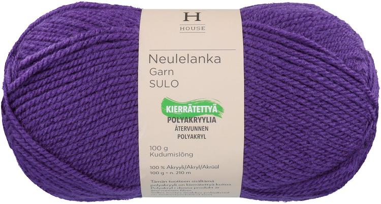 House neulelanka akryyli Sulo 100 g Dark Purple 10445