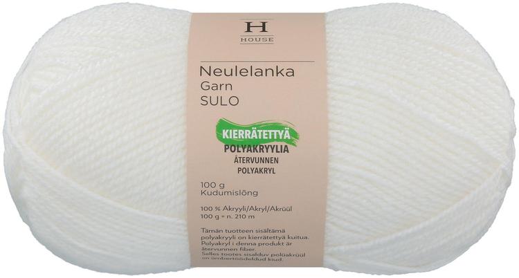 House neulelanka akryyli Sulo 100 g White 208