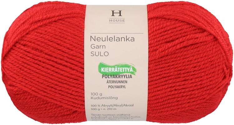 House neulelanka akryyli Sulo 100 g Red 251