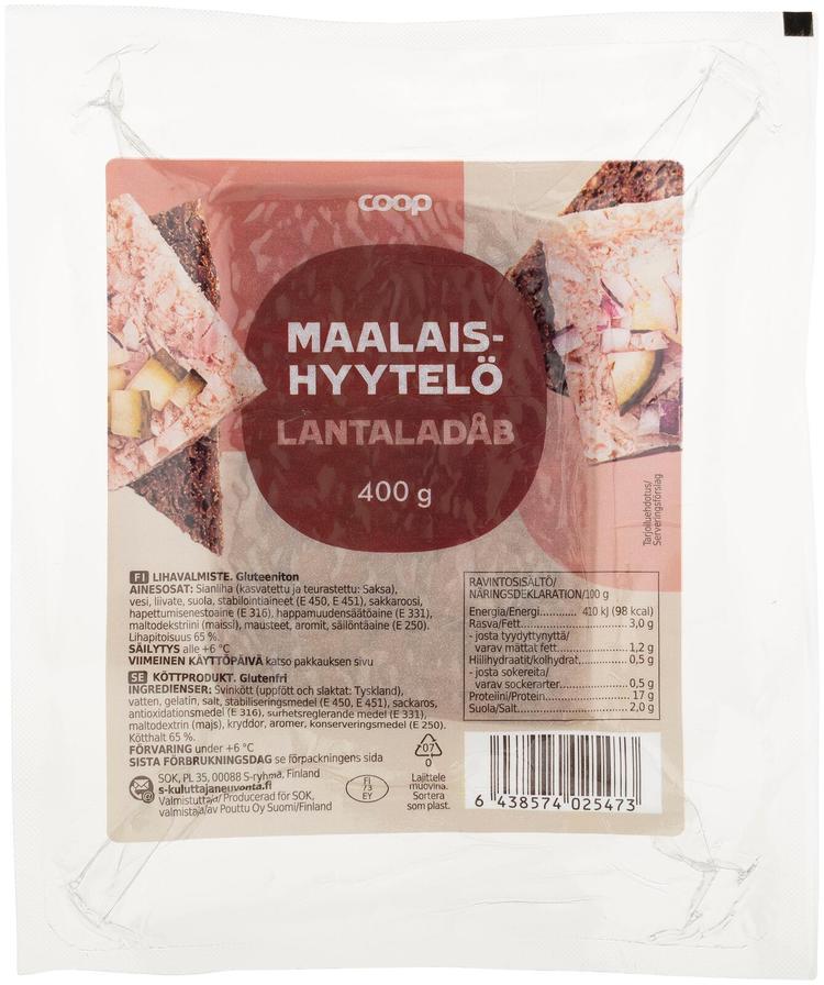 Coop maalaishyytelö 400 g