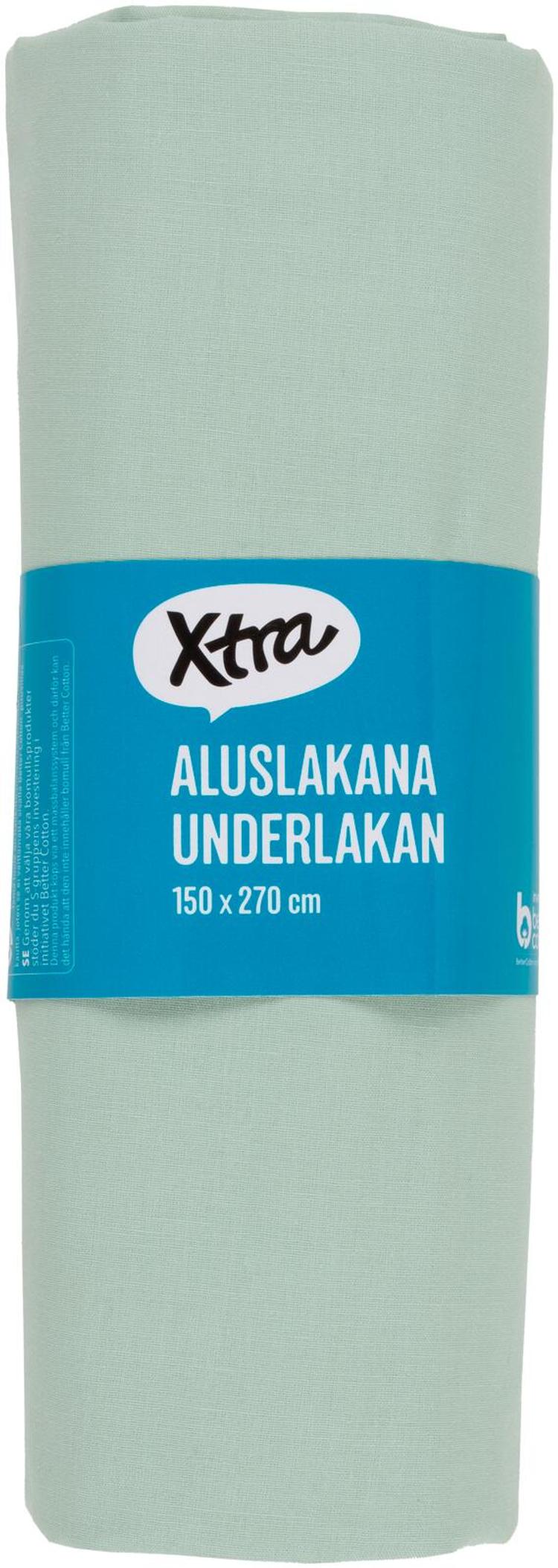 Xtra aluslakana Uni 150 x 170 cm vaaleanvihreä