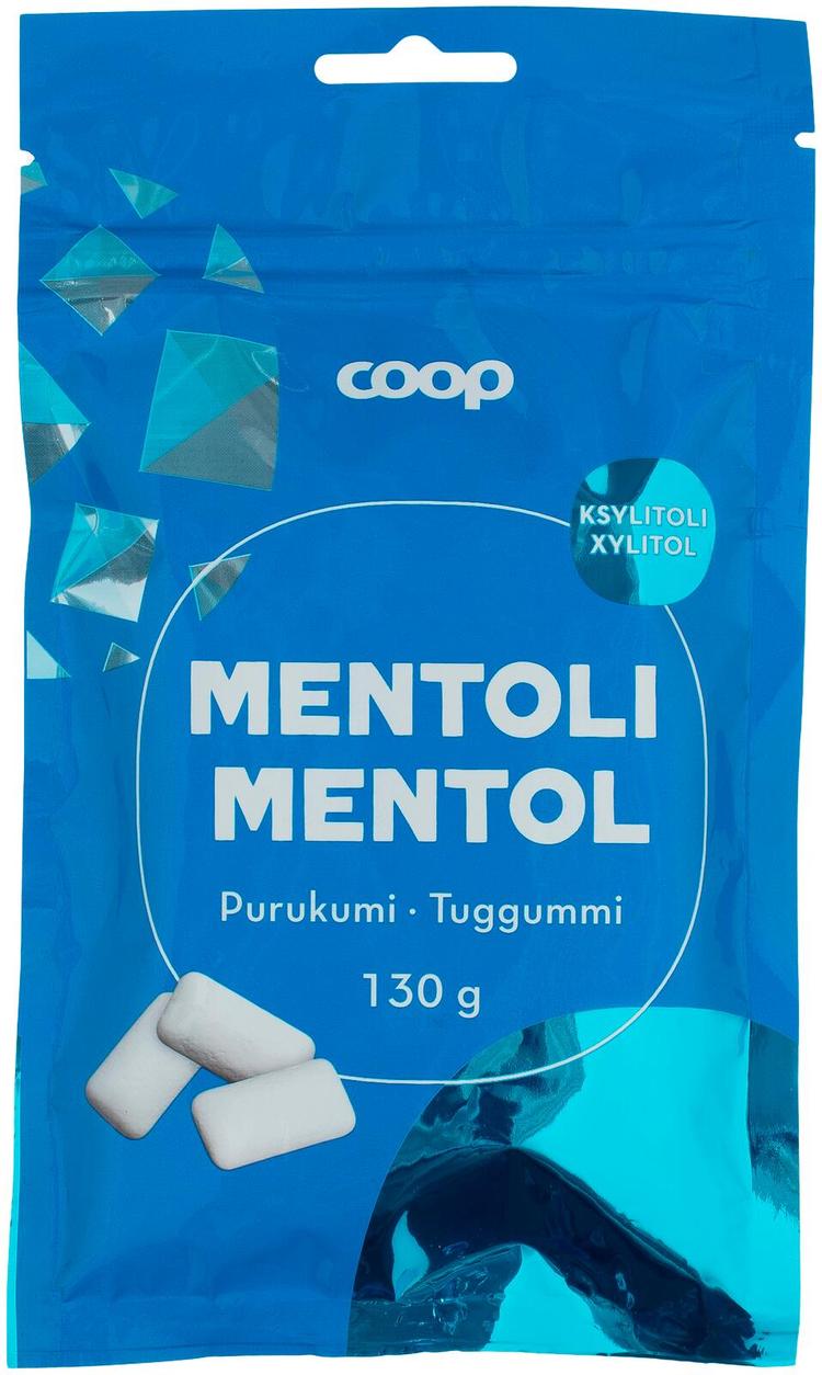 Coop ksylitolipurukumi mentoli 130 g