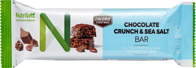 Nutrilett Chocolate Crunch & Sea Salt bar Suklaacrunchpatukka merisuolalla atreriankorvikepatukka 60g