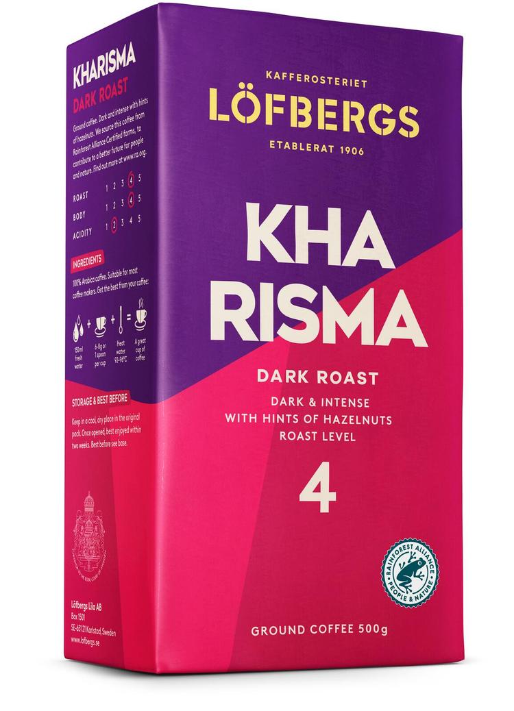 Löfbergs Kharisma Suodatinkahvi 500g Rainforest alliance