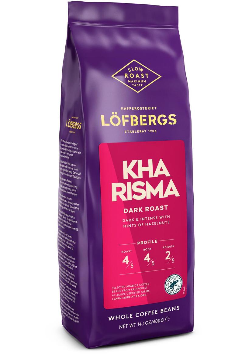 Löfbergs Kharisma Papukahvi 400 g Rainforest Alliance