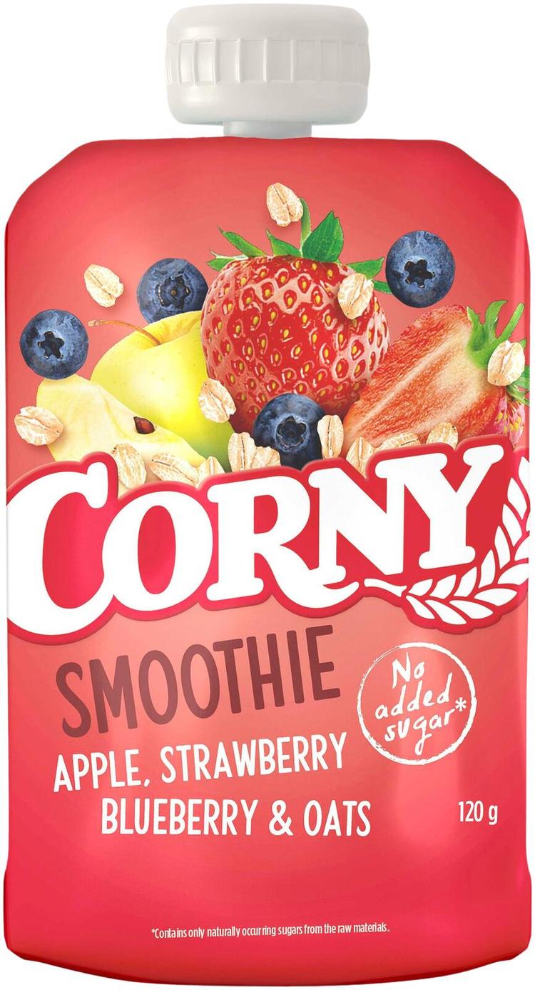 Corny Smoothie omena, mansikka, mustikka & kaura 120g