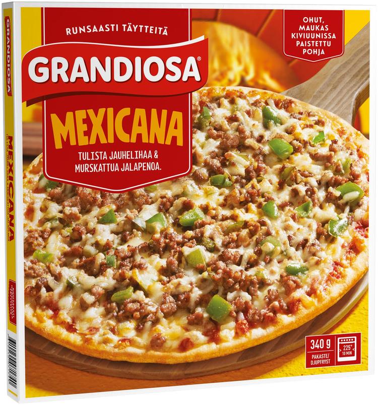 Grandiosa mexicana kiviuuni pakastepizza 340g