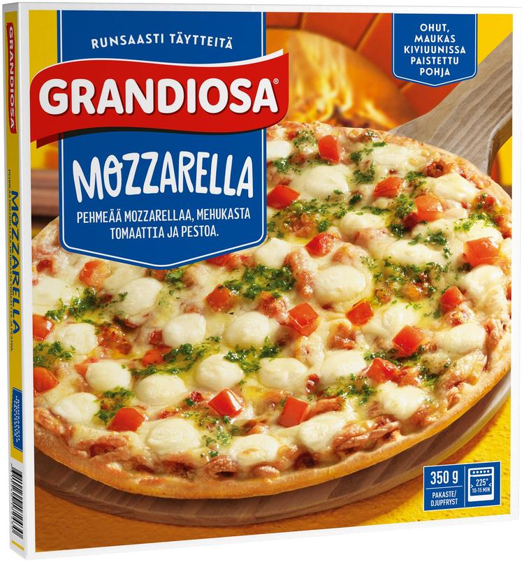 Grandiosa mozzarella kiviuuni pakastepizza 350g