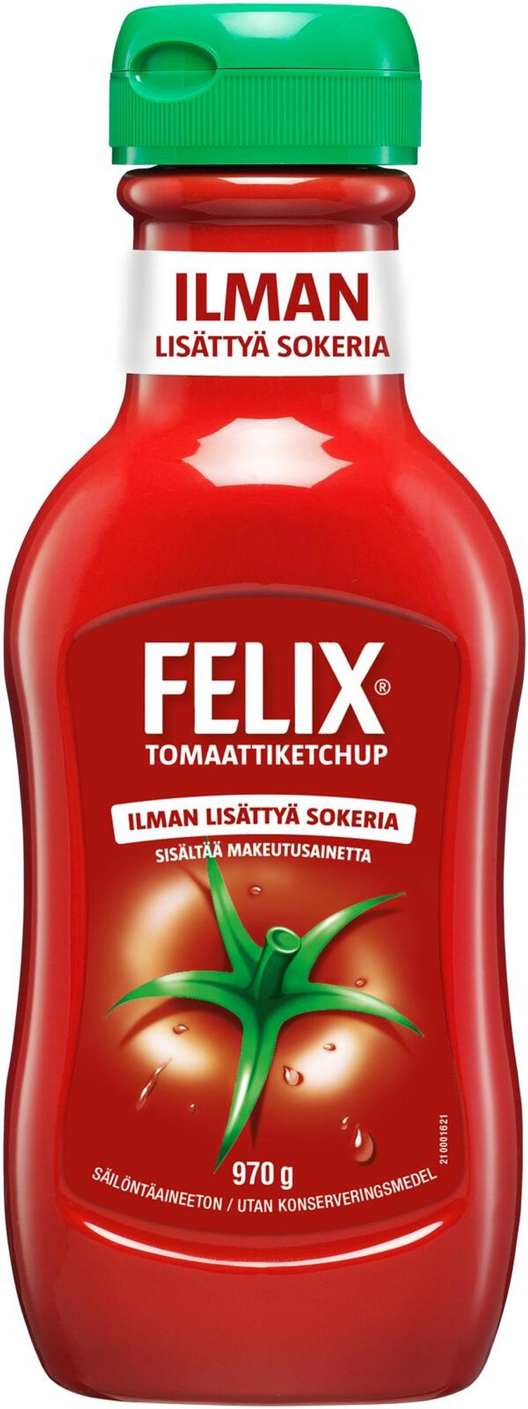 Felix ilman lisättyä sokeria ketsuppi 970g