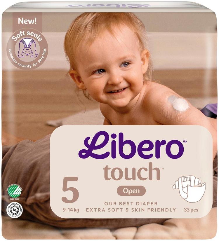 LIBERO Touch teippivaippa koko 5, 33kpl, 9-14 kg