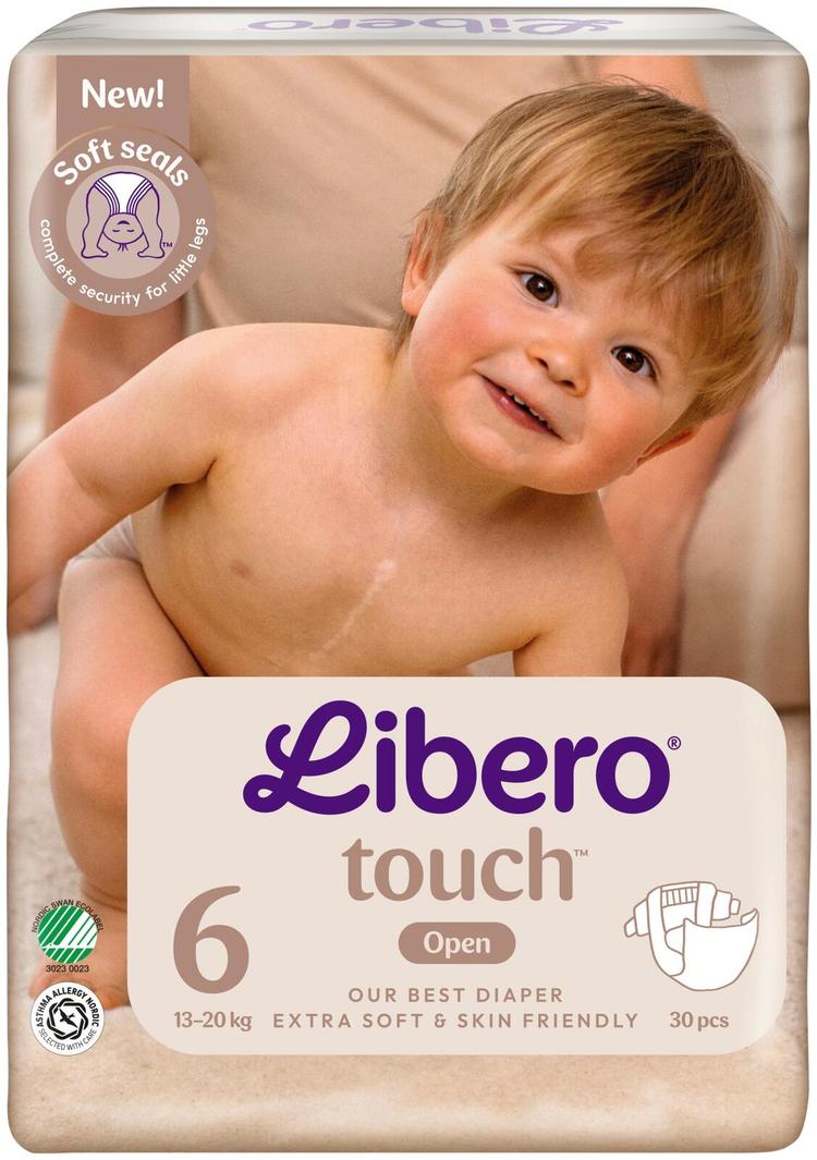 LIBERO Touch teippivaippa koko 6, 30kpl, 13-20 kg