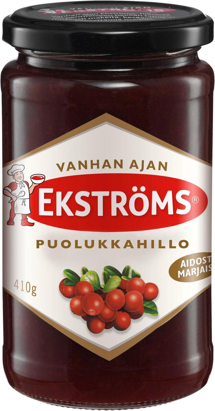 Ekströms Vanhan ajan puolukkahillo 410g