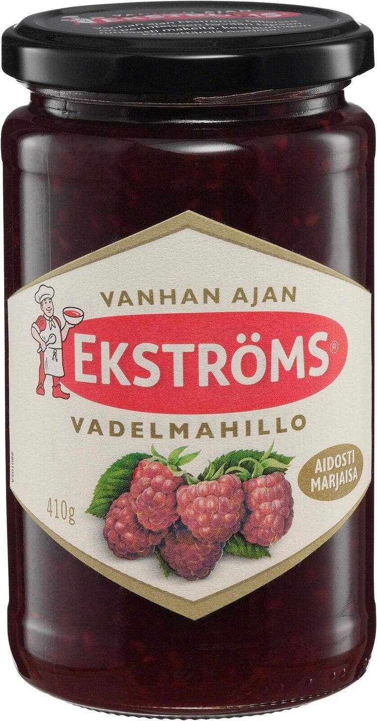 Ekströms Vanhan ajan vadelmahillo 410g