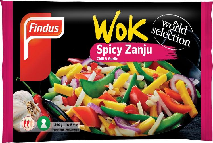 Findus Wok Spicy Zanju 450g, pakaste