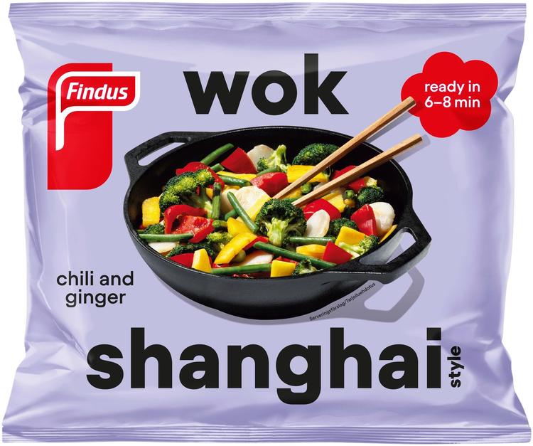 Findus Wok Shanghai Style 450g, pakaste