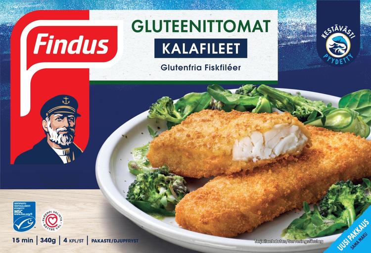 Findus Gluteenittomat kalafileet MSC 340g , pakaste