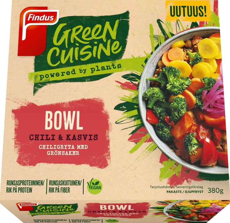 Findus Green Cuisine Chili & kasvis bowl 380g, pakaste