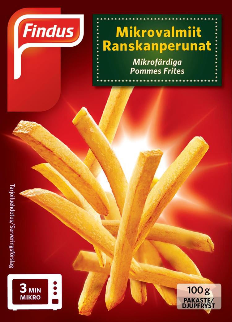 Findus Mikrovalmiit ranskanperunat 2x100g, pakaste