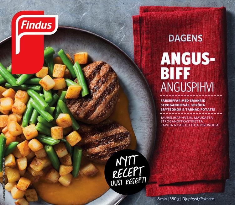 Findus Dagens Anguspihvi 380g, pakaste