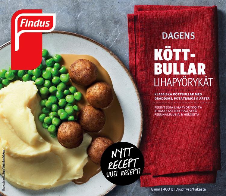 Findus Dagens Lihapyörykät 400g, pakaste