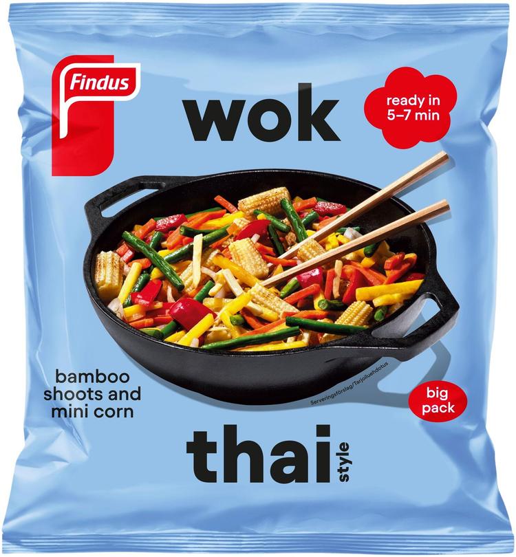 Findus Wok Thai Style 850g, pakaste