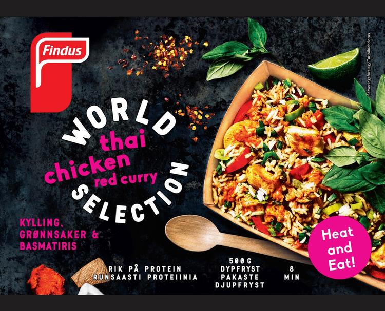 Findus World Selection Thai Red Curry Chicken 500g, pakaste